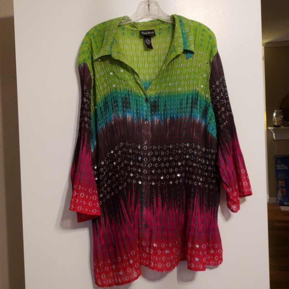 Maggie Barnes Sequined Blouse